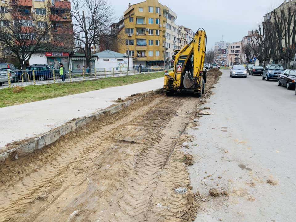 Ремонти на улици, пътни съоръжения, паркове и техническа инфраструктура в "Аспарухово"
