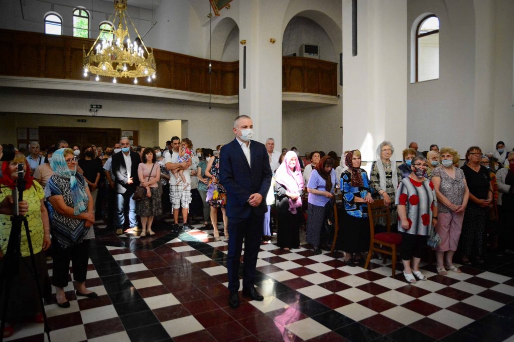 Иван Портних в църквата "Св. Прокопий"