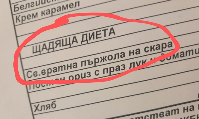 Щадяща диета.